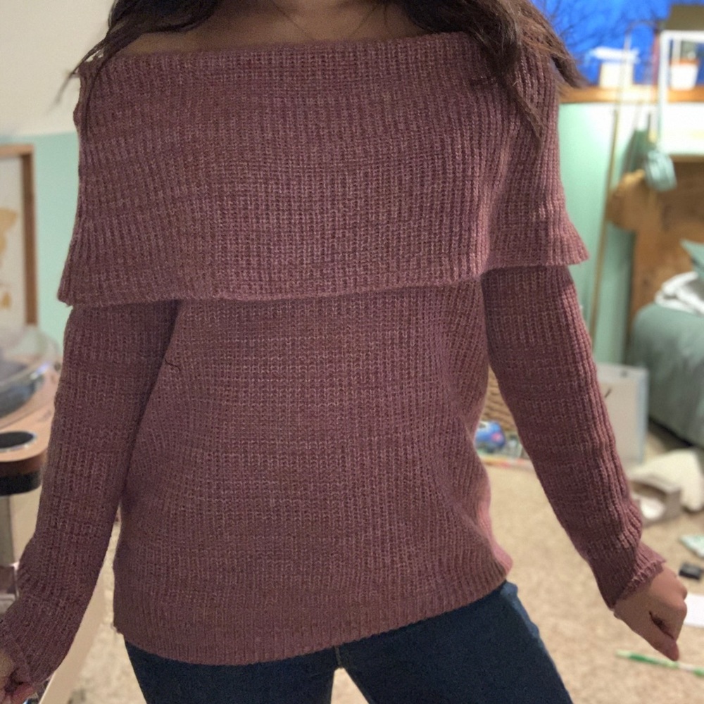 Off the shoulder sweater